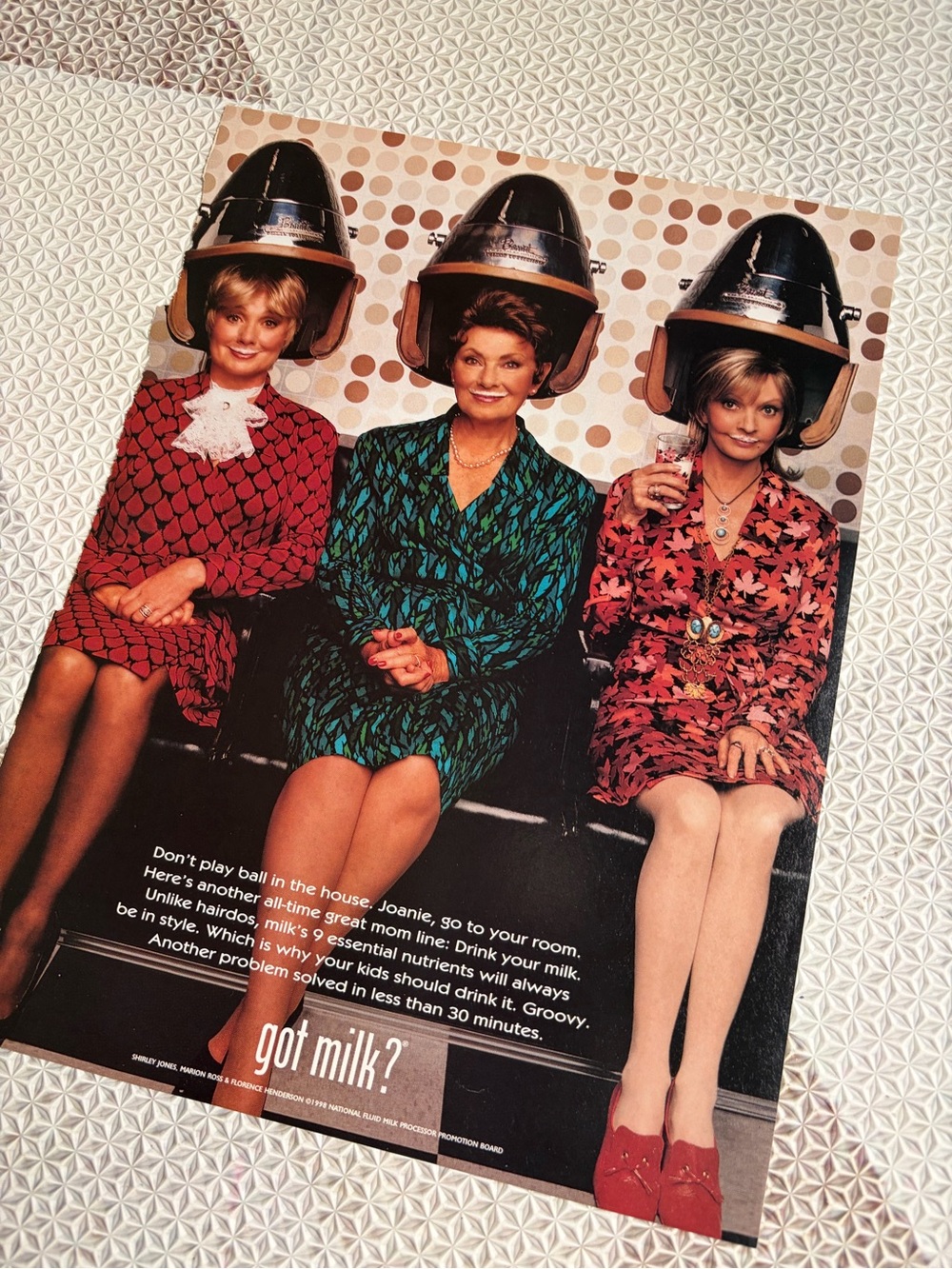 Milk Ad - Shirley Jones, Marion Ross & Florence Henderson - GM - Picture 2 of 2